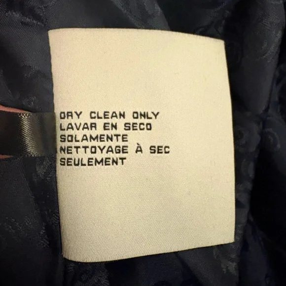 Jessica Simpson Wool Pea Coat Navy Fit Flare Trench Overcoat Classic Style Med - Picture 6 of 13